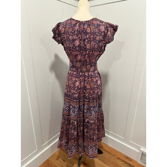 Bell by Alicia Bell Silk Blend Midi Dress Size L - Picture 2 of 7